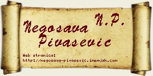Negosava Pivašević vizit kartica